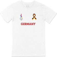 Paris 2024 Yaz Olimpiyatları Almanya Beyaz Tişört