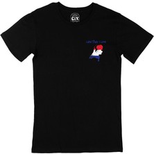 Land That I Love Hollanda Cep Tasarım Baskılı Siyah Tişört