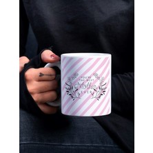 Eylül Design Anne Temalı Yazılı Özel Tasarım Baskılı Kupa Çay Kahve Bardağı