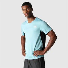 The North Face Lightbright Erkek Turkuaz Bisiklet Yaka Tişört