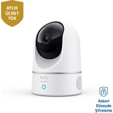 Anker Eufy Security 360 Derece Dönebilen Kızılötesi Gece Görüşlü IP Kamera - 2K HD Çözünürlük - T8410 (Anker Türkiye Garantili)