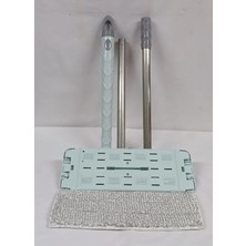 Akalın Zambak Uyumlu Tablet Mop Yedek Set 105 cm Metal Sopa + 4 Adet Yedek Tablet Mop