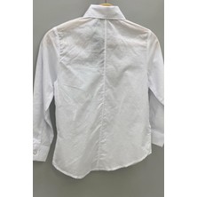 Cuties Mojo Kız Çocuk Dik Yaka Pamuklu Gömlek 3792 Beyaz