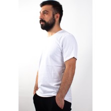 Twister Jeans 1828 Beyaz Bisiklet Yaka Erkek T-Shirt