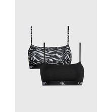 Calvin Klein Siyah - Beyaz Bralet Sütyen 000QF7215E