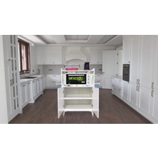 Serezoğlu Home Hamarat Çok Amaçlı Fırın Dolabı, Erzak, Mutfak, Balkon, Banyo, Ofis-2 Kapaklı-2 Bölmeli-75X120X45
