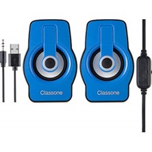 Classone X1 Blue Rgb Gaming Hoparlör - Mavi