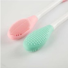 Tikatti Çift Taraflı Maske Sürme Fırçası ve Siyah Nokta Temizleyici Peeling Fırçası