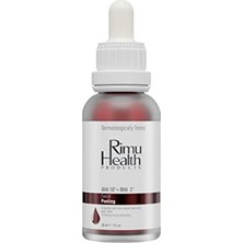 Rimu Health Products Canlandırıcı ve Cilt Tonu Eşitleyici Yüz Peeling Serum 30 ml (Aha 10% + Bha 2%)