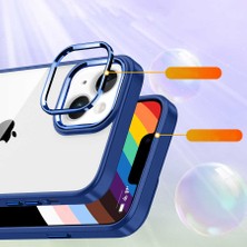 Canpay Apple iPhone 14 Kılıf Case, Kamera Lens Korumalı Elektroplatin Kaplama Sert Pc Koruyucu Colourful Platinum Serisi