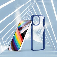 Canpay Apple iPhone 14 Kılıf Case, Kamera Lens Korumalı Elektroplatin Kaplama Sert Pc Koruyucu Colourful Platinum Serisi