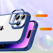 Canpay Apple iPhone 14 Pro Kılıf Case, Kamera Lens Korumalı Elektroplatin Kaplama Sert Pc Koruyucu Colourful Platinum Serisi