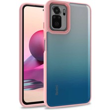 Canpay Xiaomi Redmi Note 10S Kılıf Case, Kamera Lens Korumalı Elektroplatin Kaplama Sert Pc Koruyucu Colourful Platinum Serisi