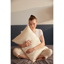 Beauty Pillow %100 İpek Yastık Kılıfı Bej Renk (Standart 50X70CM)