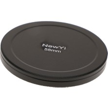 Yeajion 58MM Kamera Lens Filtre Depolama Cap Kılıf Metal Koruma Kutusu Kapak Siyah (Yurt Dışından)