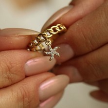By Milo Jewellery Starfish Deniz Yıldızı Figürlü Altın Yüzük