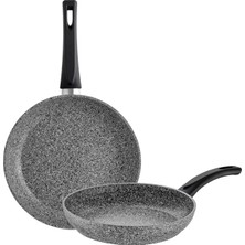 Emsan Lucca 2 Parça Tava Seti Gri Mavi 20-24 cm