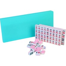 Savakan Mahjong Oyunu Geleneksel Mahjong Set Toys Pink (Yurt Dışından)