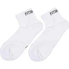 Premium Performance quarter Unisex Spor çorap beyaz