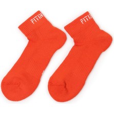 Premium Performance quarter Unisex Spor çorap Turuncu
