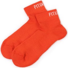 Premium Performance quarter Unisex Spor çorap Turuncu