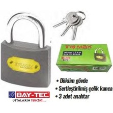 Neksikse Tri-Max 20 mm Gri Asma Kilit 1 Düzine(12 Adet)