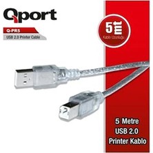 Qport Q-Pr5 USB 2.0 Yazıcı Kablosu 5 Metre