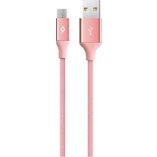 Ttec Alumicable Micro USB 120CM Şarj Kablosu - Roze Altın (2DK11RA)