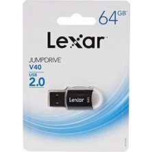 Lexar Jumpdrivea V40 64GB USB 2.0 USB Bellek Siyah