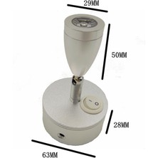 Cuticate 3W 12V Duvar Montajı LED Başucu Lambası Karavan Fazla Siyah (Yurt Dışından)