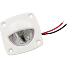 Wetnwind 2pcs Deniz Botu LED Refakatçi Yolu Nezaket Aksanı LED Beyaz Işık Abs (Yurt Dışından)