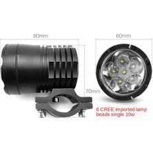 Wetnwind Evrensel Motosiklet Sürüş Geçen Işık Çubuğu LED Sis Far 80MM (Yurt Dışından)