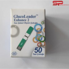 Enhance Gluco Leader Enhance 2 kaan şeekeri Ölçüm Cihazı Stribi Ölçüm Çubuğu 50 Adet