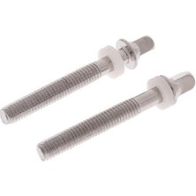 Homyl 2x2 Parçalar Metal Davul Gerilim Çubukları Tambur Cıvataları Perküsyon Enstrüman Parçaları 33MM 2 Pcs (Yurt Dışından)