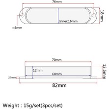 Homyl 3pcs Siyah Pikap Kapağı - Gitar Aksesuarı (Yurt Dışından)