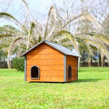 Mandu Ahşap Teraslı (Dublex) Kedi Evi