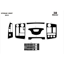 meriç cockpit design Meriç® Otokar Kent Ön Torpido Kaplama Maun 38 Parça 2012-›