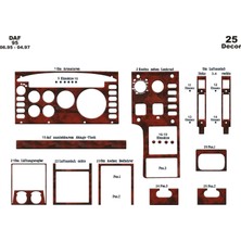 meriç cockpit design Meriç® Daf 95 Ön Torpido Kaplama Maun 25 Parça 1995-1997