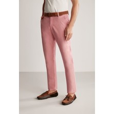 Pembe Yazlık Chino Pantolon