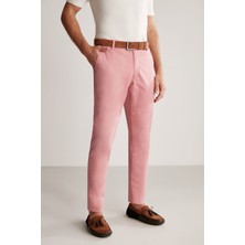 Pembe Yazlık Chino Pantolon
