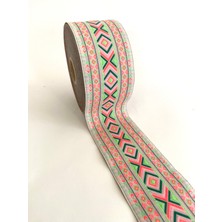 Fantastic 5 cm Etnik Desen Dokuma Bordür Kurdele