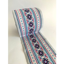 Fantastic 10 cm Etnik Desen Bordür Kurdele