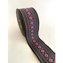 Fantastic 5 cm Etnik Desen Dokuma Bordür Kurdele