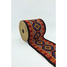 Fantastic 10 cm Etnik Desen Dokuma Bordür Kurdele