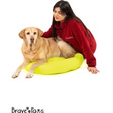 Brave Paws Polar Elyaf Dolgulu Yıkanabilir Simit Kedi ve Köpek Yatağı ÇAP:62CM