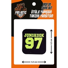 Fantastic Ütü Ile Yapışan Dokuma Arma Patch, 97 Jungkook