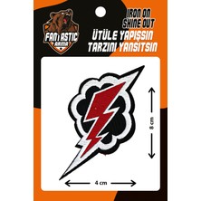 Fantastic Ütü Ile Yapışan Dokuma Arma Patch, Şimşek