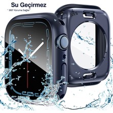 Kip GSM Apple Watch Uyumlu 38MM 40MM 41MM 42MM 44MM 45MM 49MM 1/2/3/4/5/6/se/7/8/ultra Suya Dayanıklı 360  Kasa ve Ekran Koruyucu