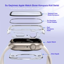 Kip GSM Apple Watch Uyumlu 38MM 40MM 41MM 42MM 44MM 45MM 49MM 1/2/3/4/5/6/se/7/8/ultra Suya Dayanıklı 360  Kasa ve Ekran Koruyucu