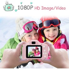 Şıktek Çocuk Fotoğraf Makinesi Mini Fotoğraf Makinesi Çocuk Fotoğraf Makinesi 1080P Hd Selfie Kamera